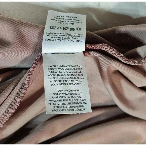 Madewell Velvet Mockneck Shift Dress Frosty Mauve Short Sleeve Stretch Size M - Picture 5 of 5